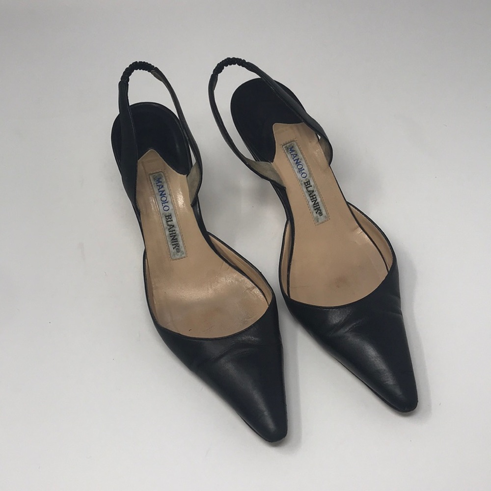 Manolo Blahnik Slingback Heels Size 36.5